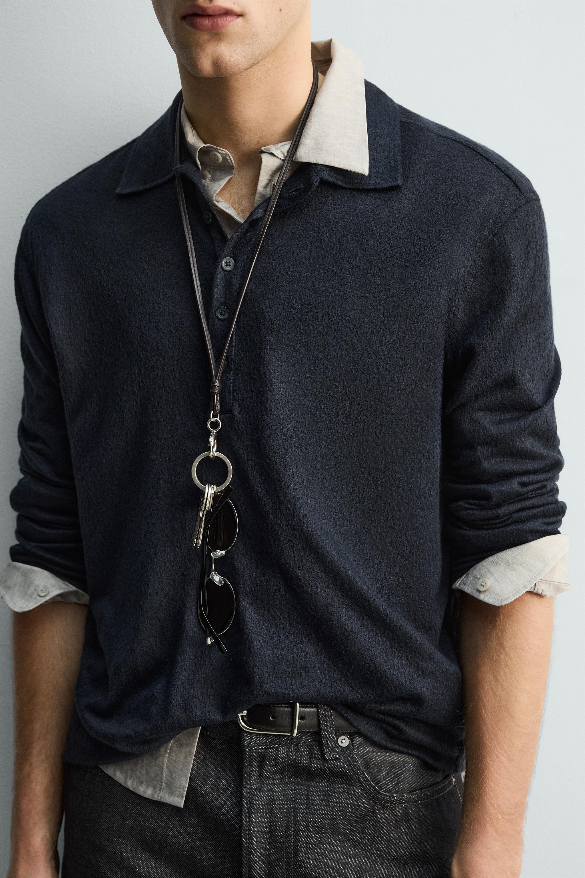 TEXTURED POLO SHIRT